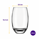 Kit con 15  Contenedores Herméticos de Vidrio + 10 Vasos de Vidrio Aruba de Regalo