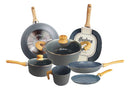 Bateria Cocina Hudson Ceramica Antiadherente Granito 9 Piezas