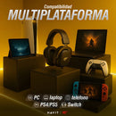 Auriculares Gamer Havit H2002d Pc Ps5 Xbox Con Micrófono Color Negro
