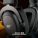 Auriculares Gamer Havit H2002d Pc Ps5 Xbox Con Micrófono Color Negro