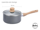 Bateria Cocina Hudson Ceramica Antiadherente Granito 9 Piezas