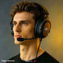 Auriculares Gamer Havit H2002d Pc Ps5 Xbox Con Micrófono Color Negro