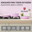Brodark 25 Peças Jogo de Panelas Indução/Gás Antiaderentes